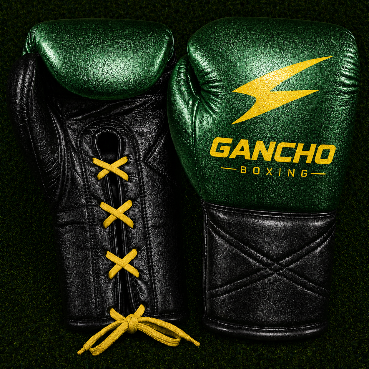 Bloodline Elite Gloves- BLACK AND METALLIC GREEN