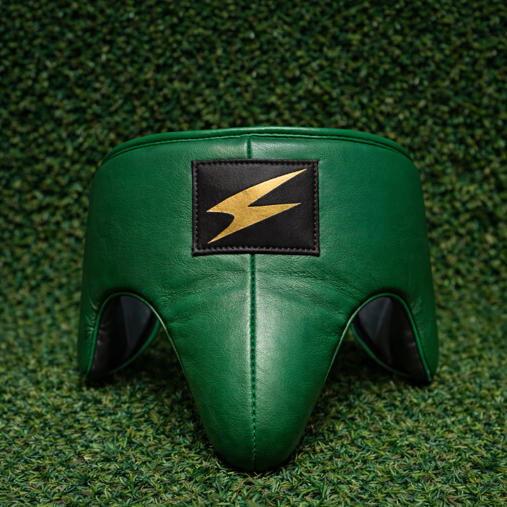 Gancho Elite Groin Protector – GREEN AND GOLD