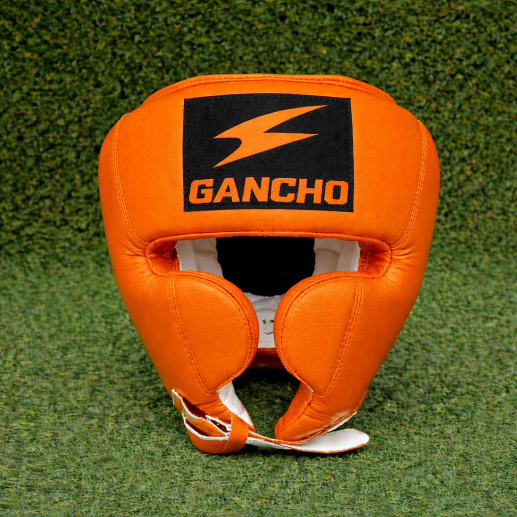 Gancho Elite Headgear –ORANGE AND BLACK