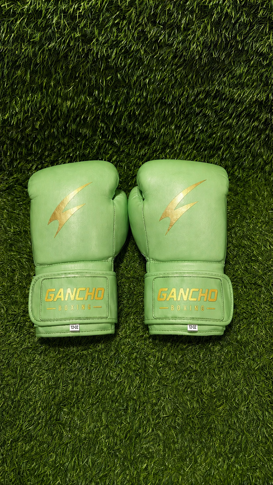 Underdog Boxing Gloves-LIGHT GREEN WITH GOLD