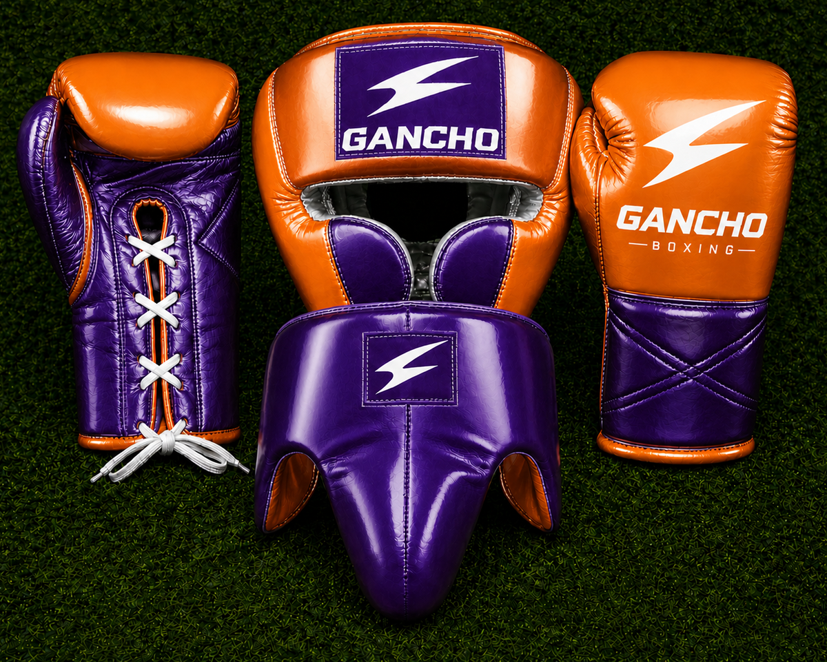 Bloodline Elite Sparring Kit -ORANGE AND PURPLE GLOSS