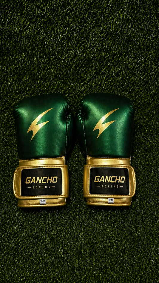 Underdog Boxing Gloves- DEEP GREEN AND GOLD