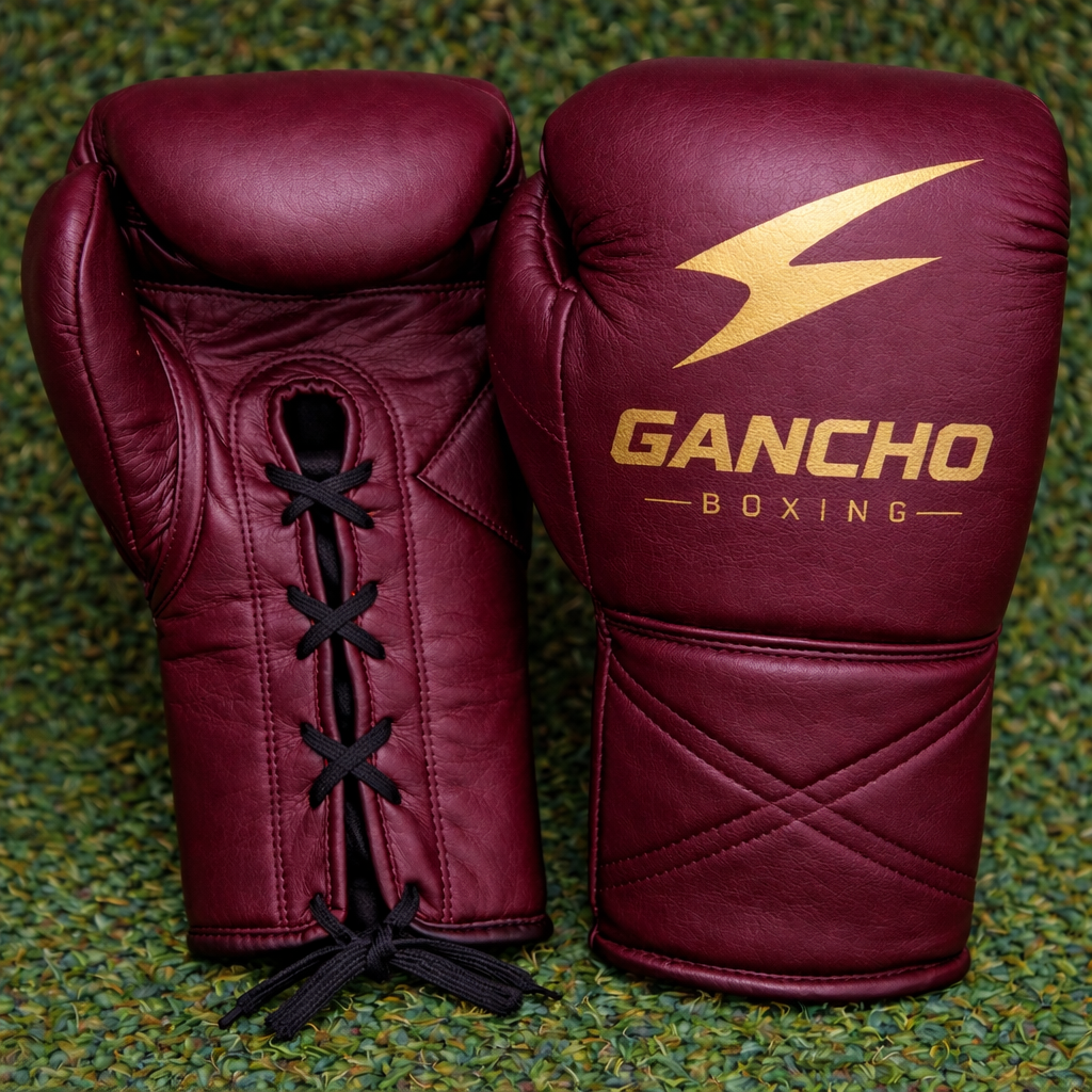 Bloodline Elite Gloves – BURGUNDY AND GOLD