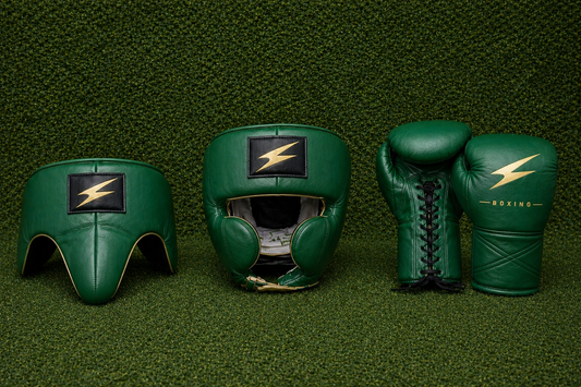 Bloodline Elite Sparring Kit - GREEN AND GOLD