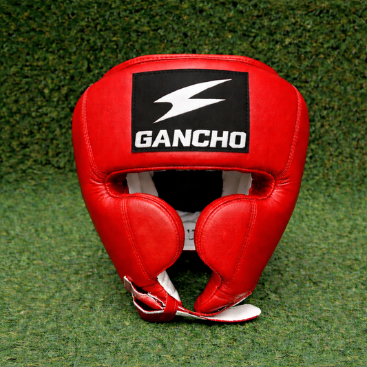 Gancho Elite Headgear –RED WHITE LOGO