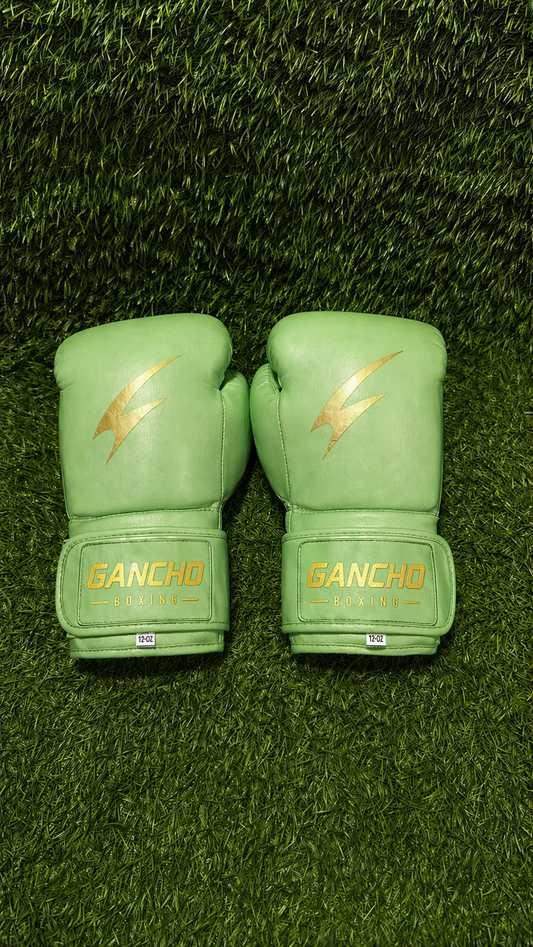 Underdog Boxing Gloves-LIGHT GREEN WITH GOLD