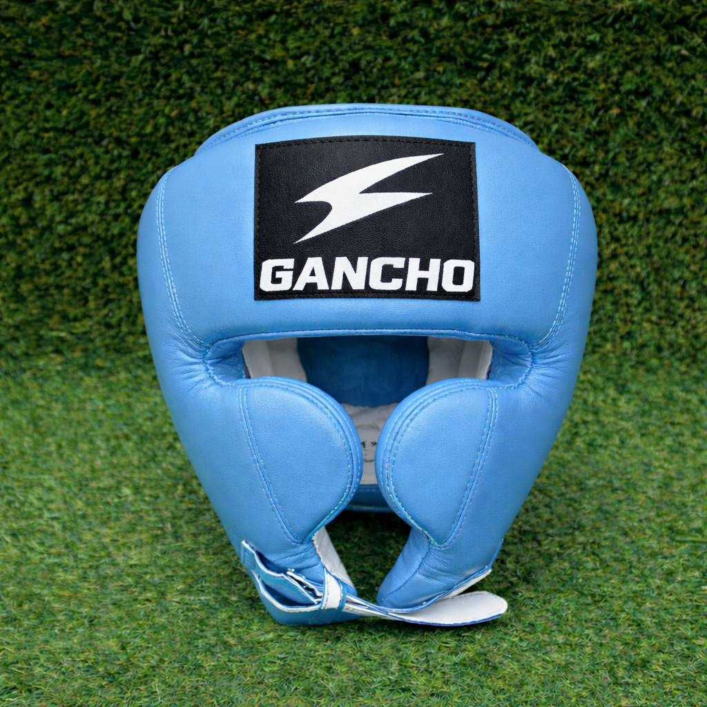 Gancho Elite Headgear –BABY BLUE AND WHITE