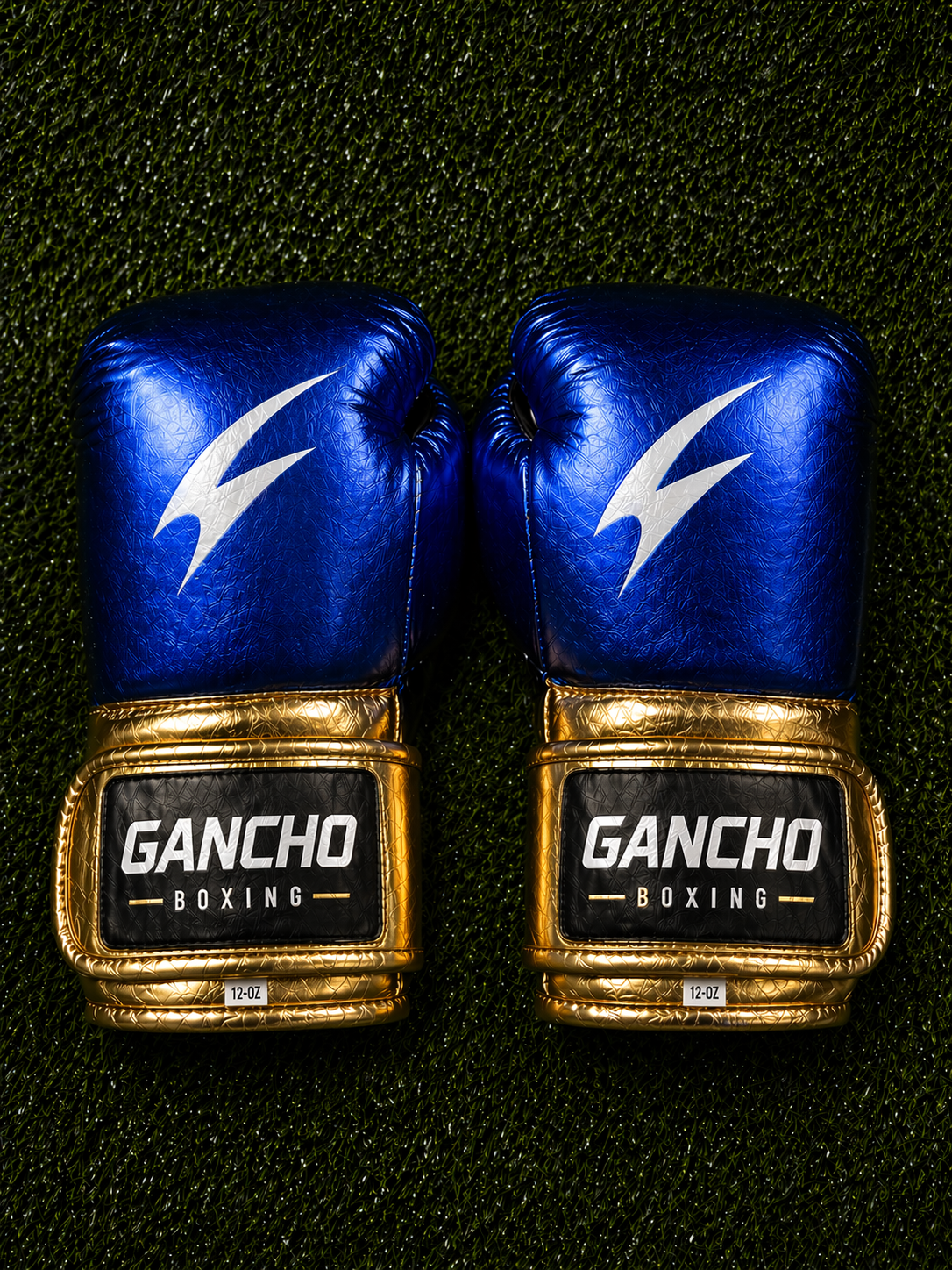 Underdog Boxing Gloves – METALLIC BLUE AND GOLD