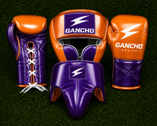 Bloodline Elite Sparring Kit -ORANGE AND PURPLE GLOSS