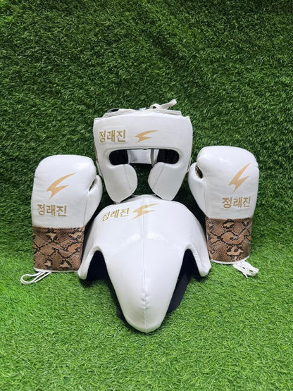 Bloodline Elite Sparring Kit - SNAKE PATTERN AND WHITE